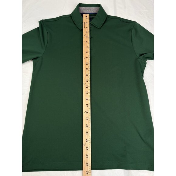Twillory Athleisure Athlounger Long Sleeve Polo Shirt Mens S Green Performance - Picture 11 of 15